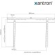 Support mural ultra plat pour TV 37-80", Xantron PRO-SS800